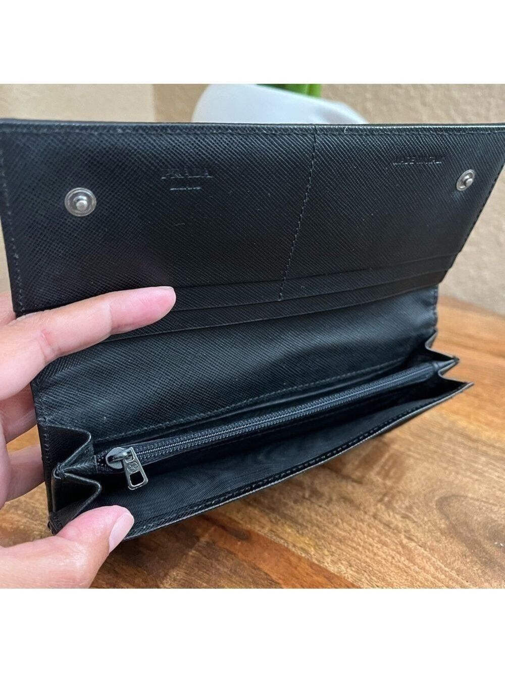 PRADA BIFOLD NYLON WALLET - Picture 11 of 15